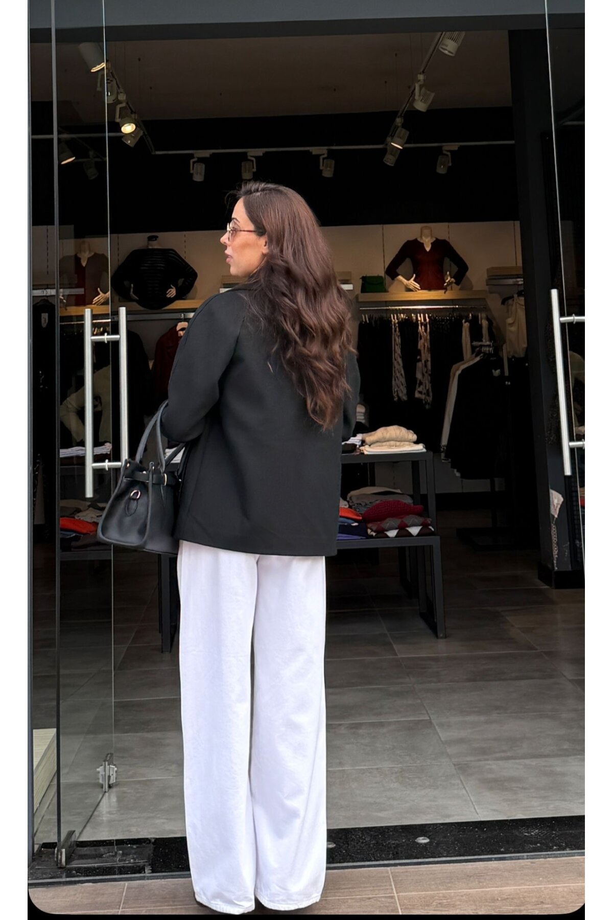 Kadın Düğmeli Kurvaze Kısa kaban