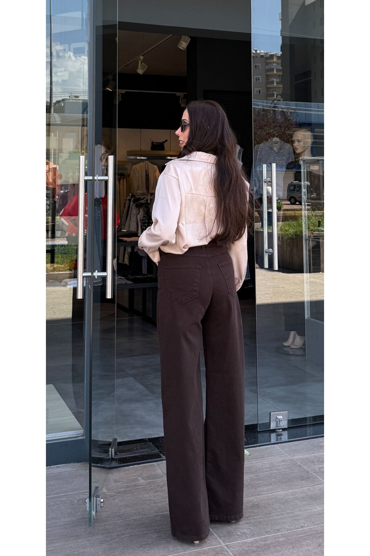 Kadın Palazzo Jean Pantolon