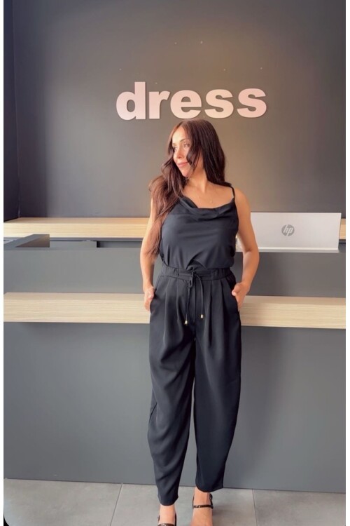 Kadın Beli Lastikli Pantolon