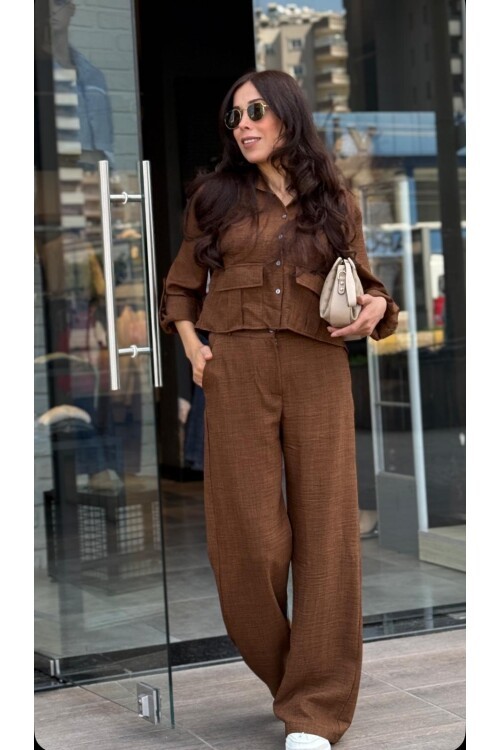 Kadın Takım Gömlek Pantolon