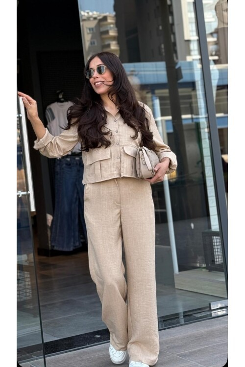 Kadın Takım Gömlek Pantolon