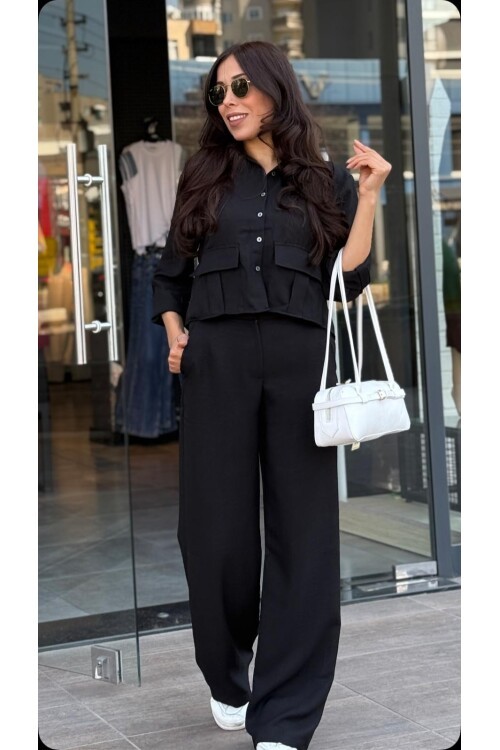 Kadın Takım Gömlek Pantolon