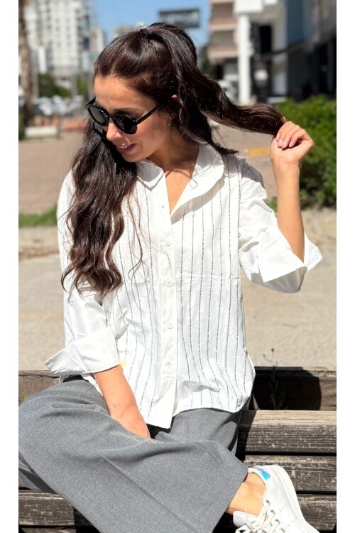 Kadın Taşlı Gömlek