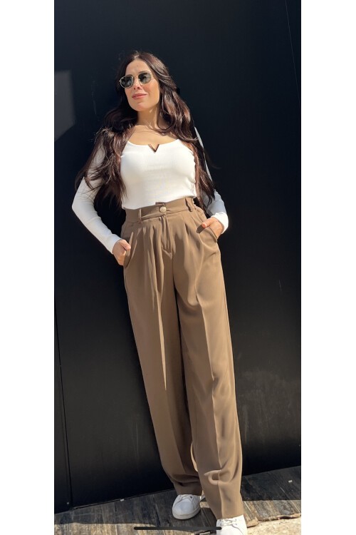 Palazzo kumaş pantolon